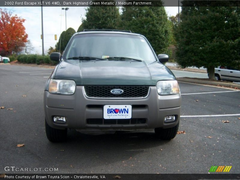 Dark Highland Green Metallic / Medium Parchment 2002 Ford Escape XLT V6 4WD