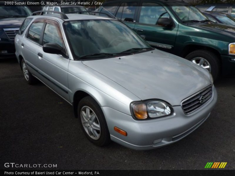 Silver Sky Metallic / Gray 2002 Suzuki Esteem GL Wagon