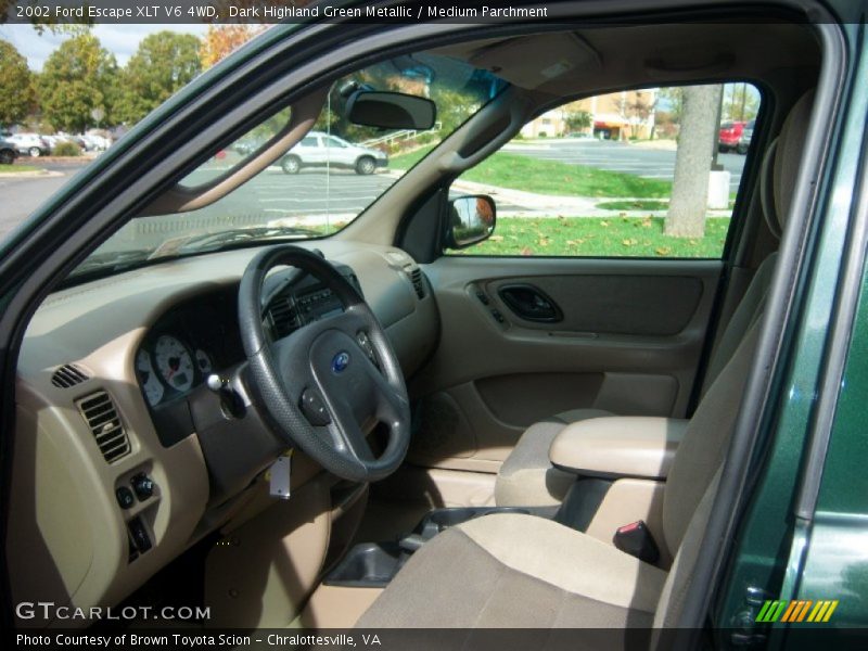 Front Seat of 2002 Escape XLT V6 4WD