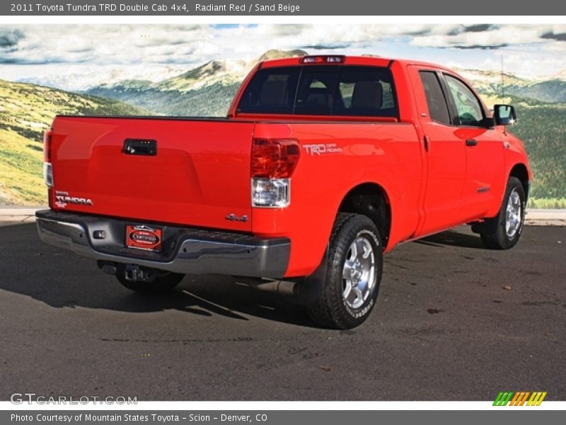 Radiant Red / Sand Beige 2011 Toyota Tundra TRD Double Cab 4x4