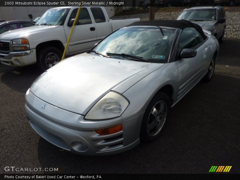 Sterling Silver Metallic / Midnight 2003 Mitsubishi Eclipse Spyder GS