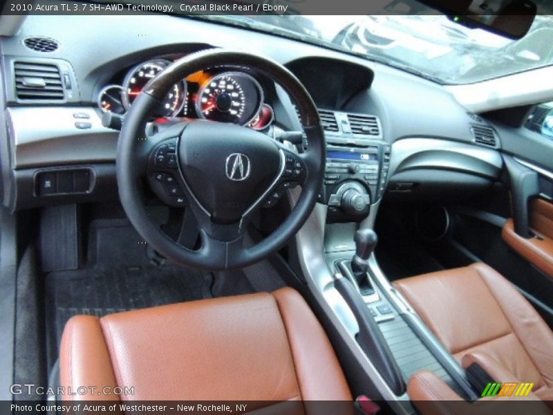 Crystal Black Pearl / Ebony 2010 Acura TL 3.7 SH-AWD Technology
