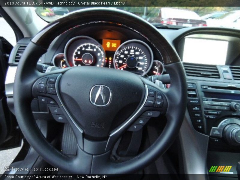 Crystal Black Pearl / Ebony 2010 Acura TL 3.7 SH-AWD Technology