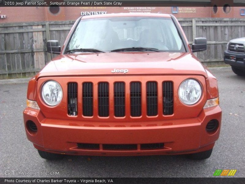 Sunburst Orange Pearl / Dark Slate Gray 2010 Jeep Patriot Sport