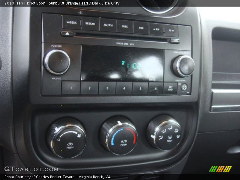 Sunburst Orange Pearl / Dark Slate Gray 2010 Jeep Patriot Sport