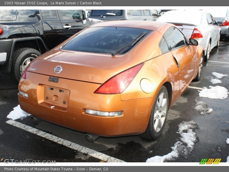 Le Mans Sunset / Carbon Black 2003 Nissan 350Z Coupe