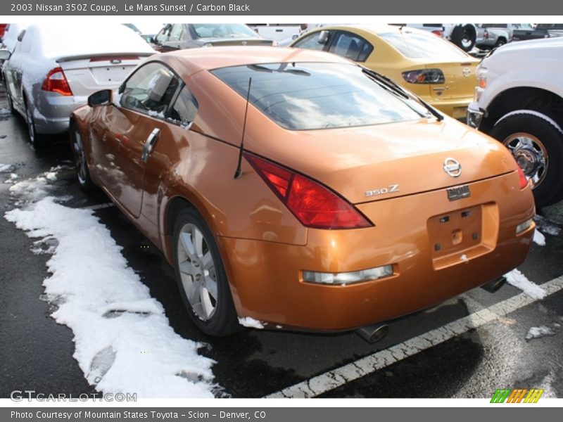 Le Mans Sunset / Carbon Black 2003 Nissan 350Z Coupe