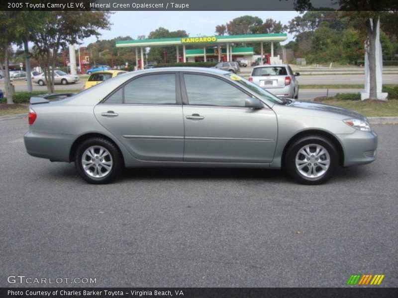 Mineral Green Opalescent / Taupe 2005 Toyota Camry LE V6