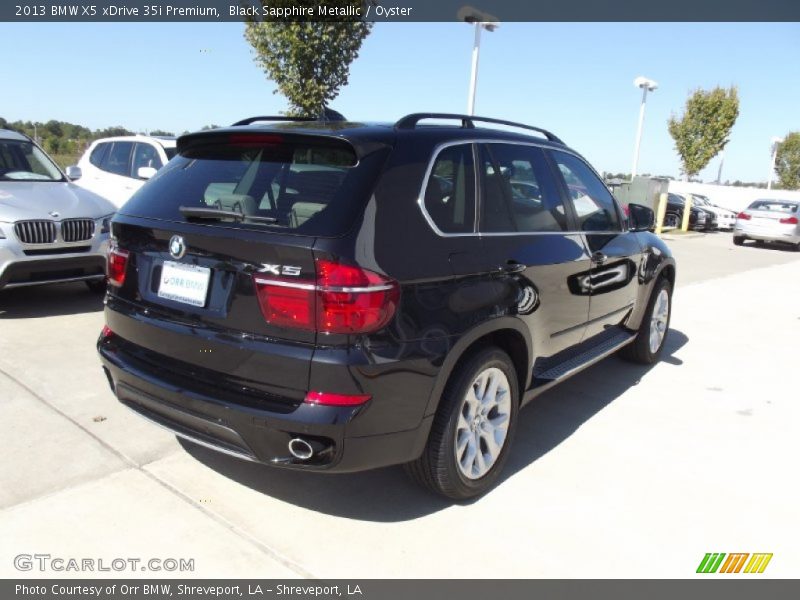 Black Sapphire Metallic / Oyster 2013 BMW X5 xDrive 35i Premium