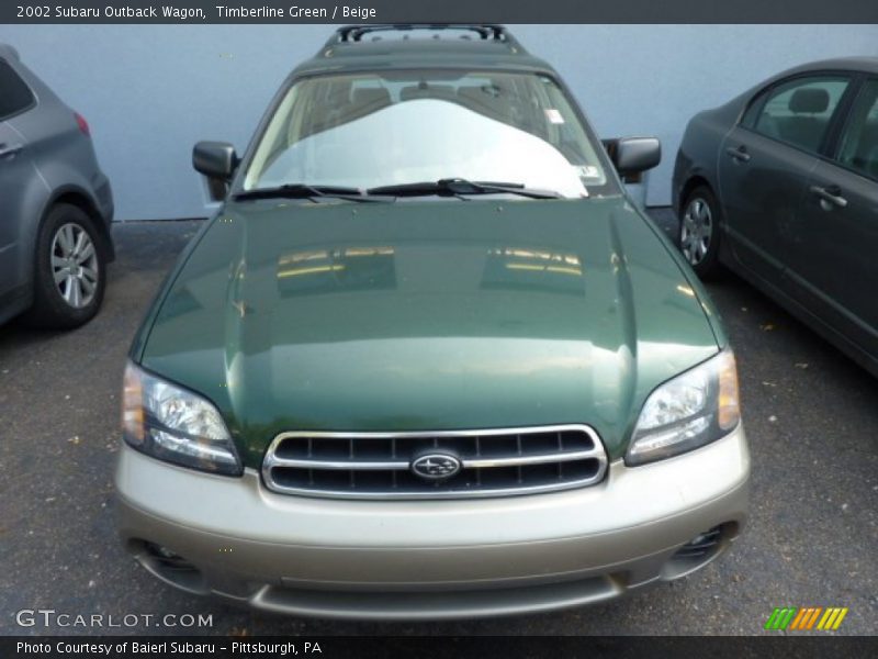 Timberline Green / Beige 2002 Subaru Outback Wagon