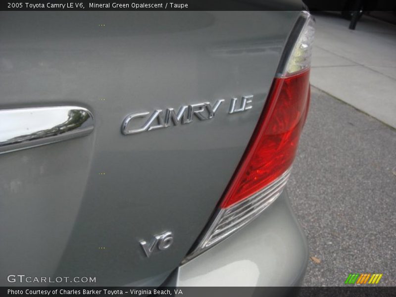 Mineral Green Opalescent / Taupe 2005 Toyota Camry LE V6
