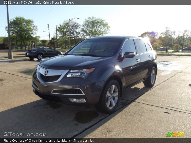 Grigio Metallic / Taupe 2012 Acura MDX SH-AWD
