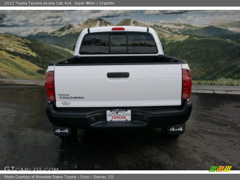 Super White / Graphite 2013 Toyota Tacoma Access Cab 4x4