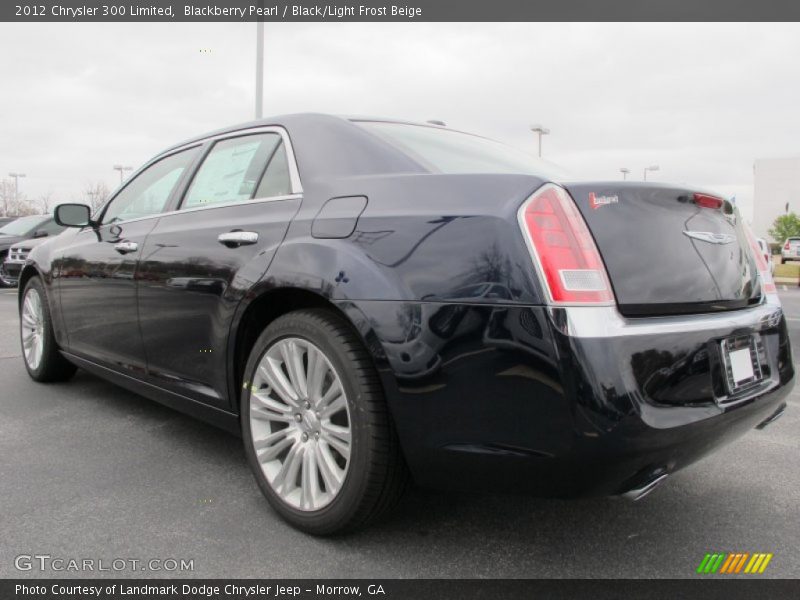 Blackberry Pearl / Black/Light Frost Beige 2012 Chrysler 300 Limited