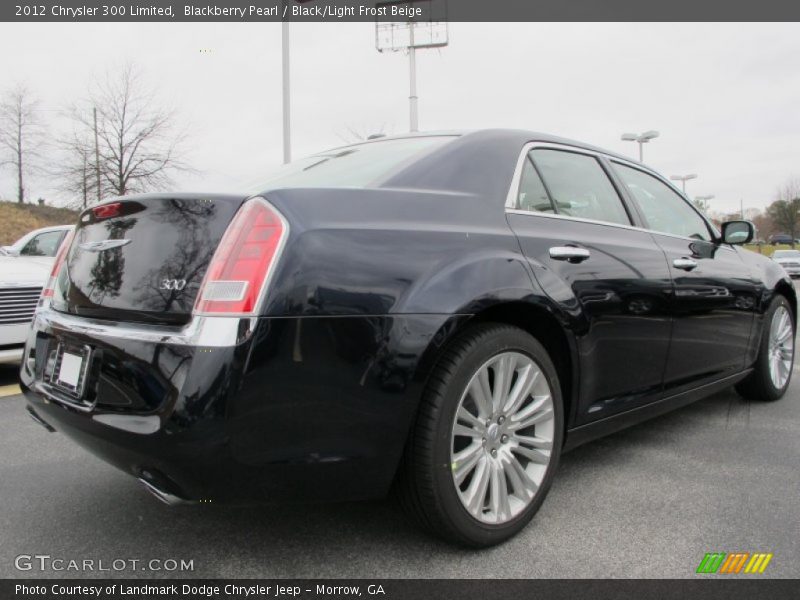 Blackberry Pearl / Black/Light Frost Beige 2012 Chrysler 300 Limited