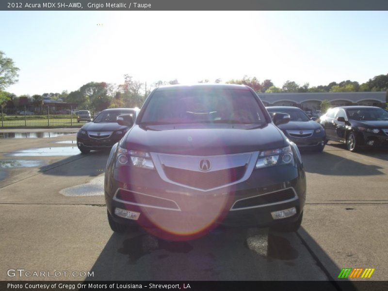 Grigio Metallic / Taupe 2012 Acura MDX SH-AWD