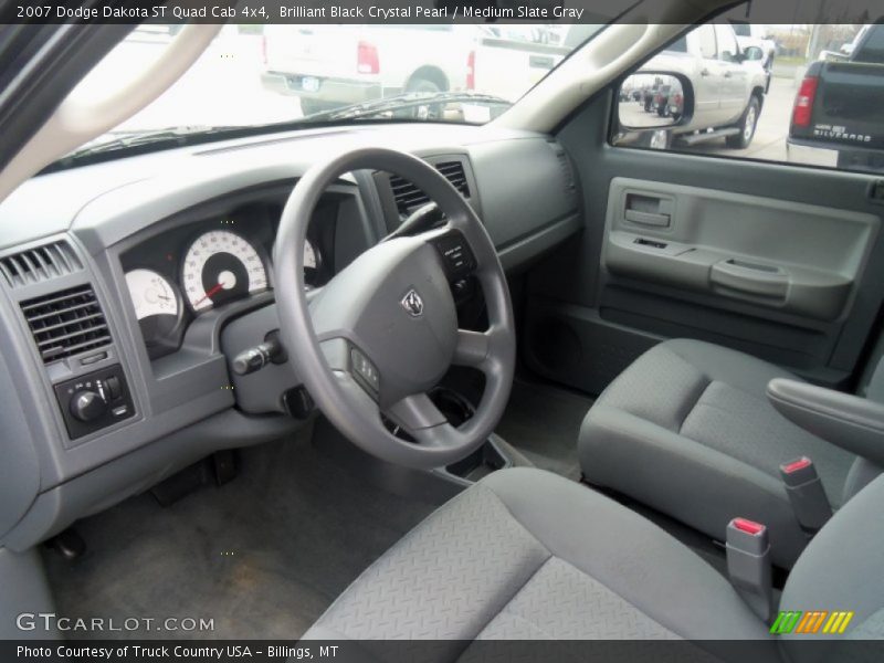  2007 Dakota ST Quad Cab 4x4 Medium Slate Gray Interior