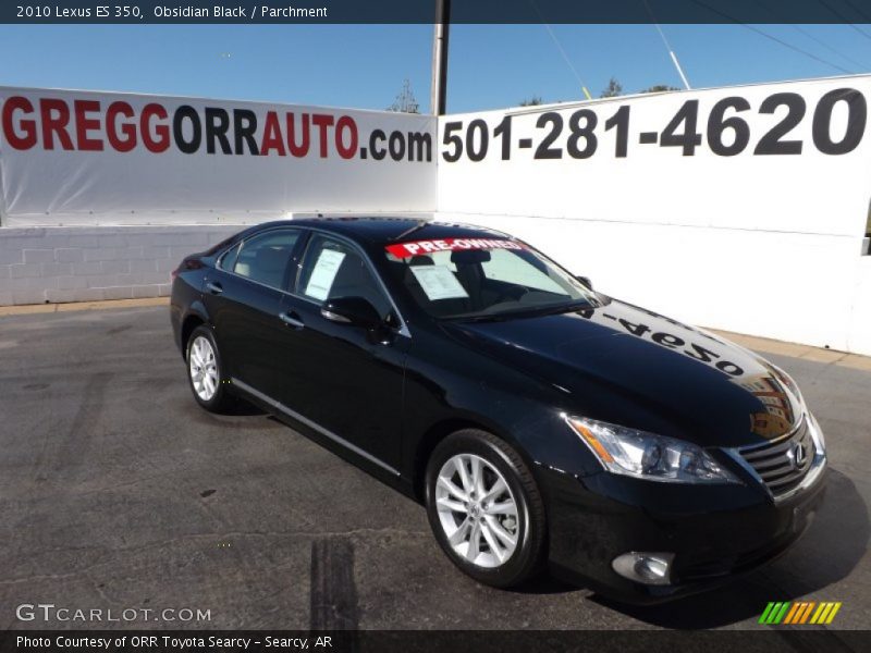 Obsidian Black / Parchment 2010 Lexus ES 350