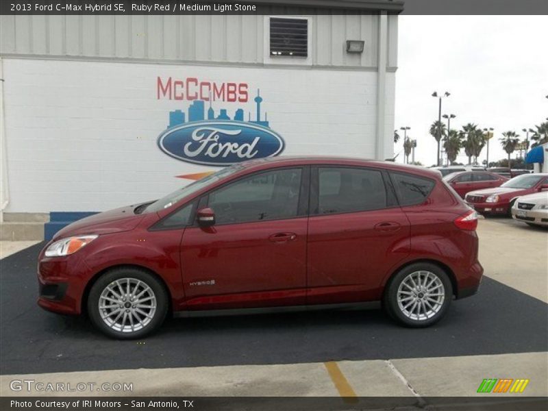 Ruby Red / Medium Light Stone 2013 Ford C-Max Hybrid SE