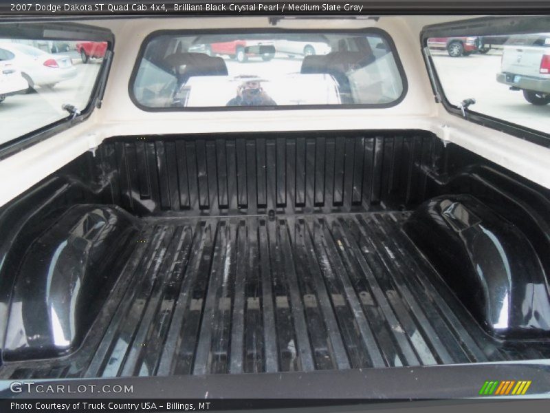 Brilliant Black Crystal Pearl / Medium Slate Gray 2007 Dodge Dakota ST Quad Cab 4x4