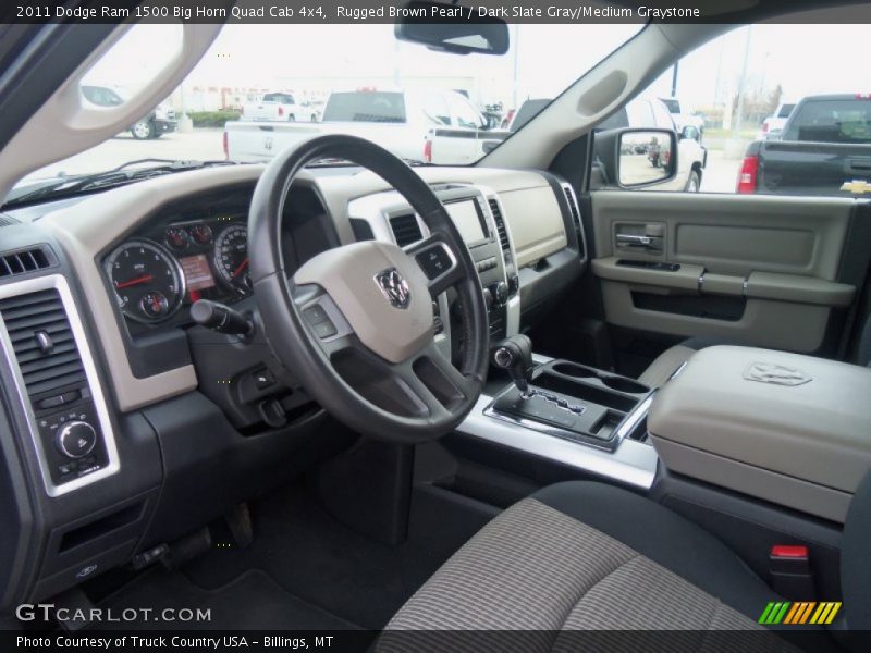 Rugged Brown Pearl / Dark Slate Gray/Medium Graystone 2011 Dodge Ram 1500 Big Horn Quad Cab 4x4