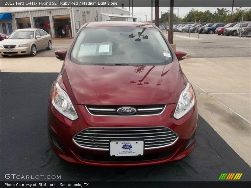 Ruby Red / Medium Light Stone 2013 Ford C-Max Hybrid SE