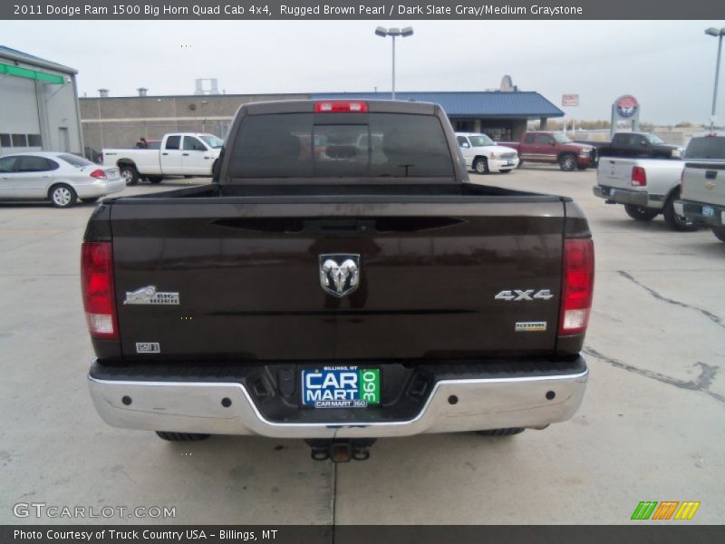 Rugged Brown Pearl / Dark Slate Gray/Medium Graystone 2011 Dodge Ram 1500 Big Horn Quad Cab 4x4