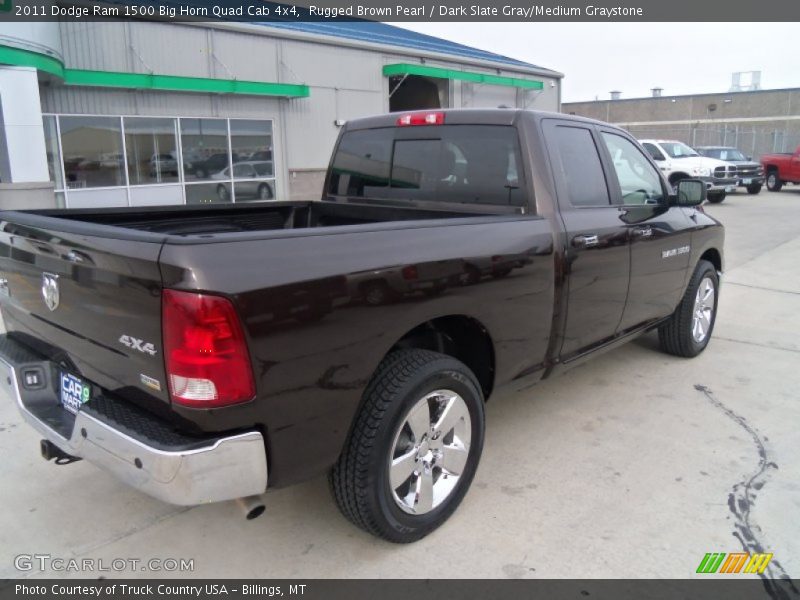 Rugged Brown Pearl / Dark Slate Gray/Medium Graystone 2011 Dodge Ram 1500 Big Horn Quad Cab 4x4