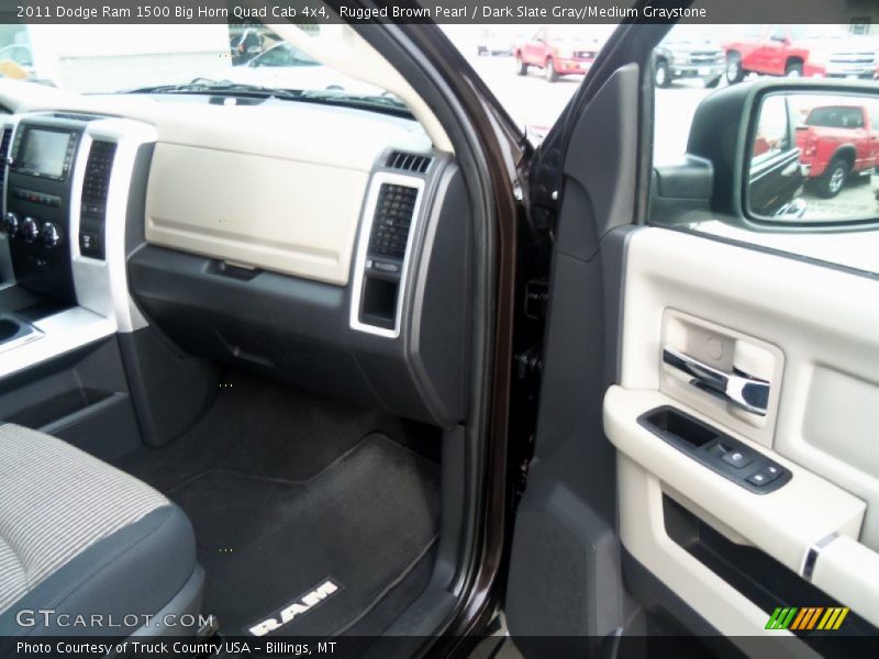 Rugged Brown Pearl / Dark Slate Gray/Medium Graystone 2011 Dodge Ram 1500 Big Horn Quad Cab 4x4