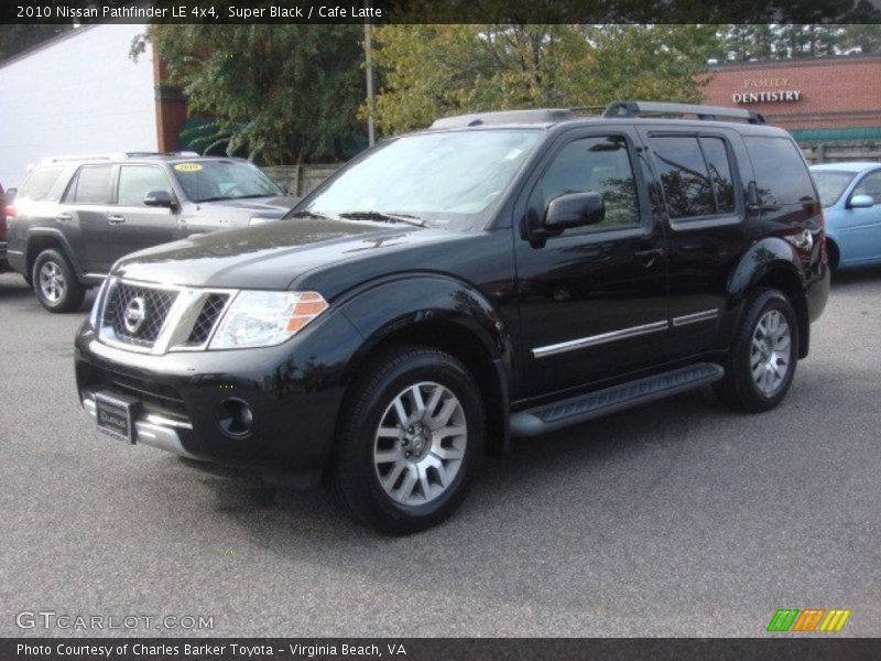 Super Black / Cafe Latte 2010 Nissan Pathfinder LE 4x4