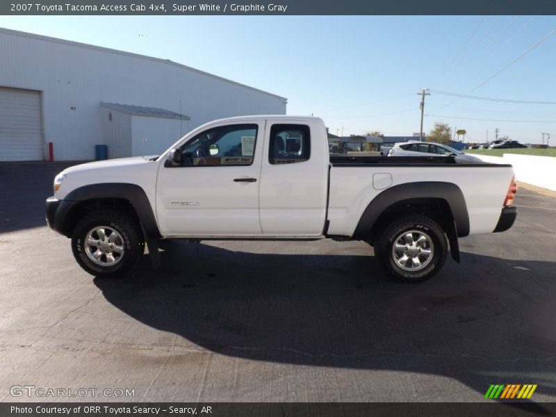 Super White / Graphite Gray 2007 Toyota Tacoma Access Cab 4x4