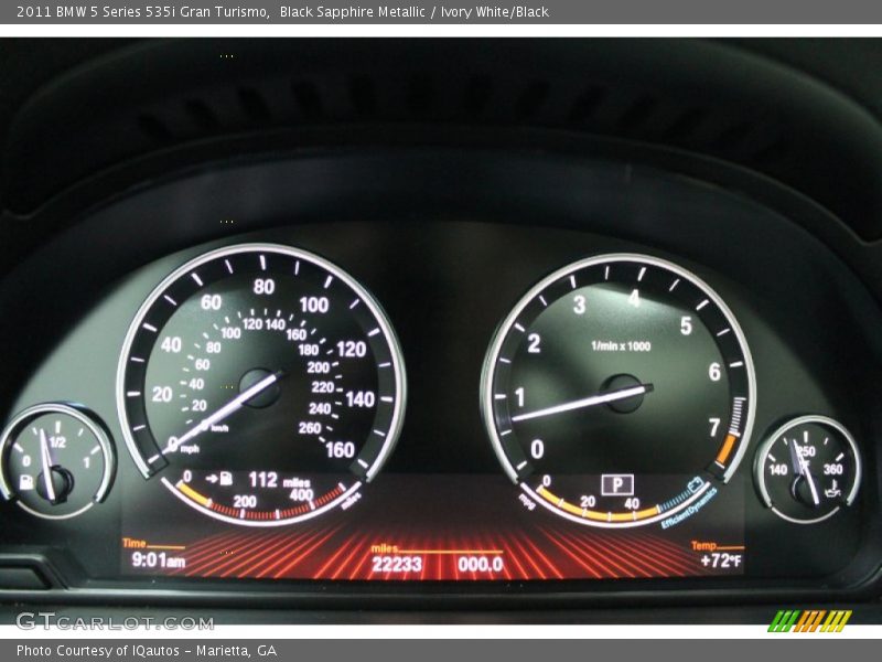  2011 5 Series 535i Gran Turismo 535i Gran Turismo Gauges