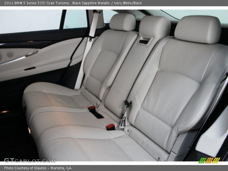 Rear Seat of 2011 5 Series 535i Gran Turismo