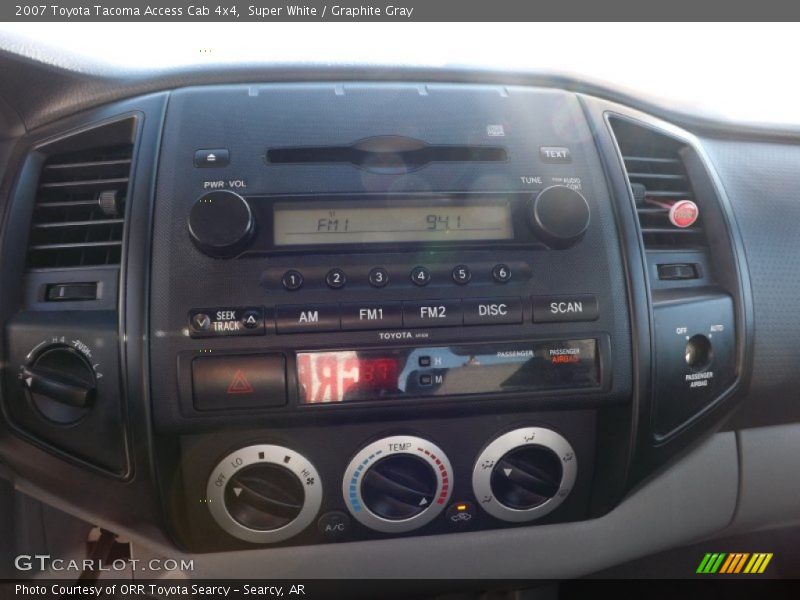 Super White / Graphite Gray 2007 Toyota Tacoma Access Cab 4x4