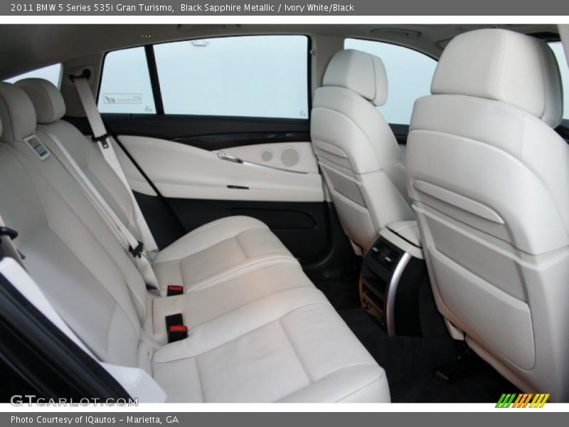 Black Sapphire Metallic / Ivory White/Black 2011 BMW 5 Series 535i Gran Turismo