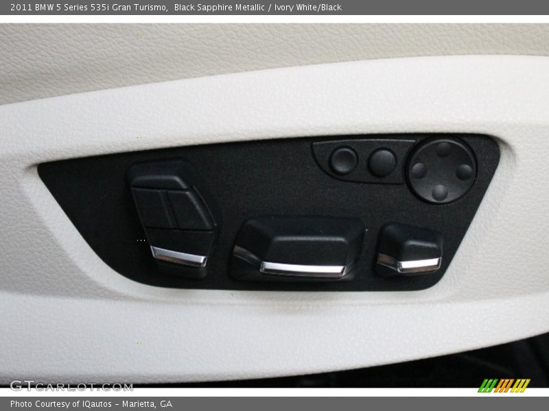 Black Sapphire Metallic / Ivory White/Black 2011 BMW 5 Series 535i Gran Turismo
