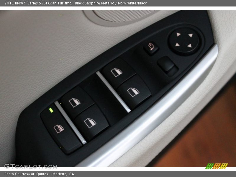 Black Sapphire Metallic / Ivory White/Black 2011 BMW 5 Series 535i Gran Turismo