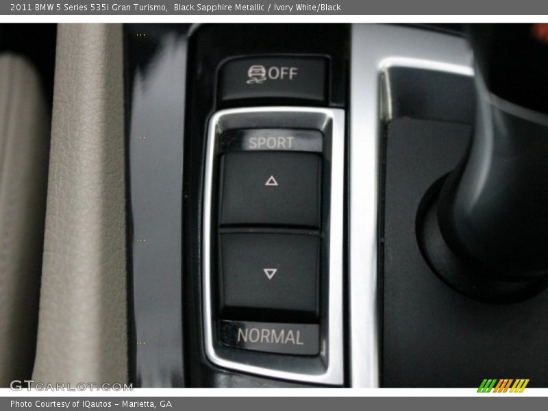 Black Sapphire Metallic / Ivory White/Black 2011 BMW 5 Series 535i Gran Turismo