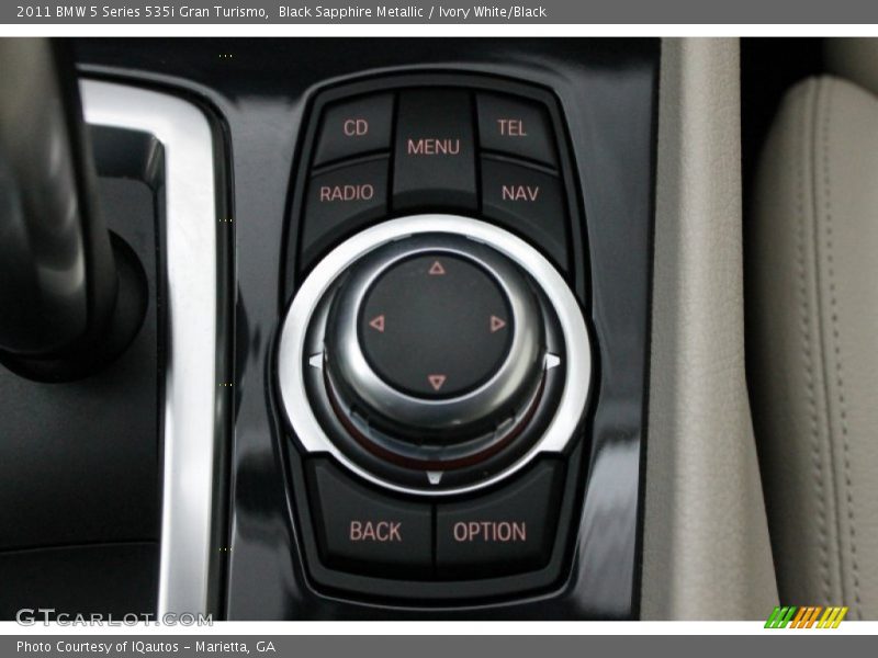 Black Sapphire Metallic / Ivory White/Black 2011 BMW 5 Series 535i Gran Turismo