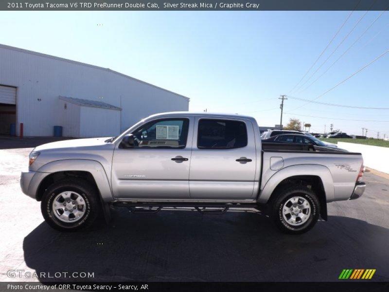 Silver Streak Mica / Graphite Gray 2011 Toyota Tacoma V6 TRD PreRunner Double Cab