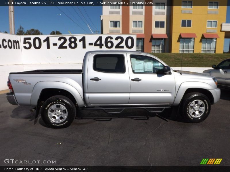 Silver Streak Mica / Graphite Gray 2011 Toyota Tacoma V6 TRD PreRunner Double Cab