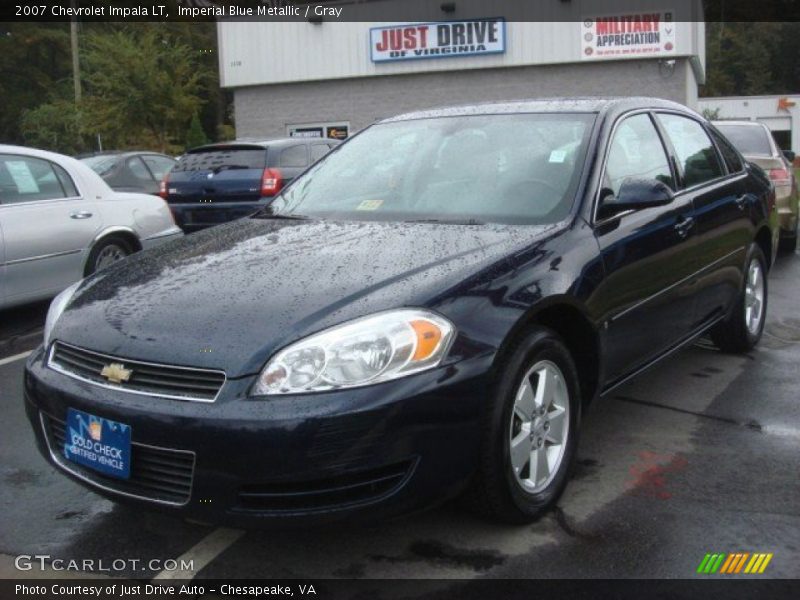 Imperial Blue Metallic / Gray 2007 Chevrolet Impala LT