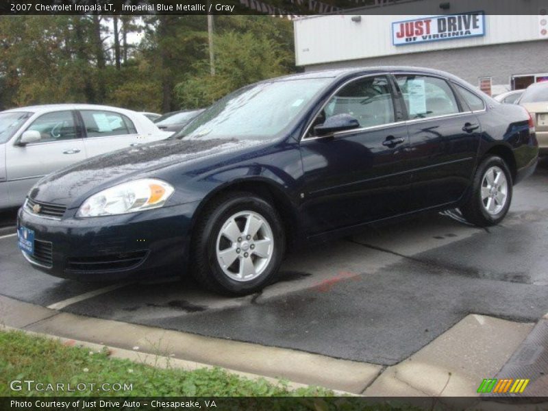 Imperial Blue Metallic / Gray 2007 Chevrolet Impala LT