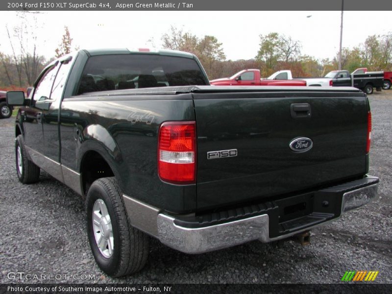 Aspen Green Metallic / Tan 2004 Ford F150 XLT SuperCab 4x4