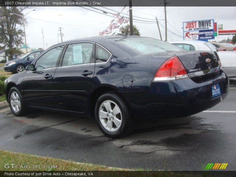 Imperial Blue Metallic / Gray 2007 Chevrolet Impala LT