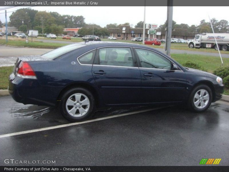 Imperial Blue Metallic / Gray 2007 Chevrolet Impala LT