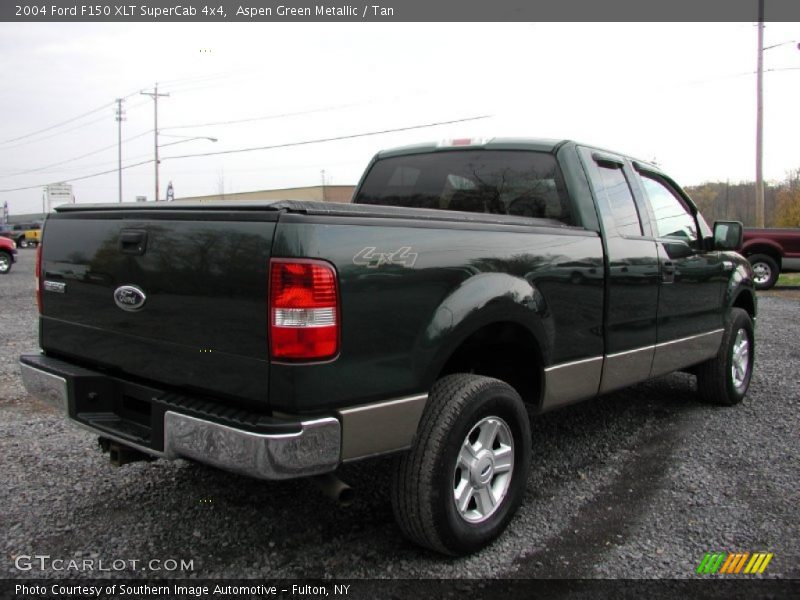 Aspen Green Metallic / Tan 2004 Ford F150 XLT SuperCab 4x4