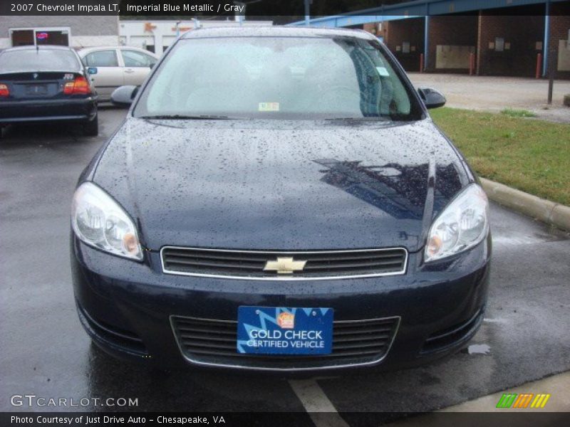 Imperial Blue Metallic / Gray 2007 Chevrolet Impala LT