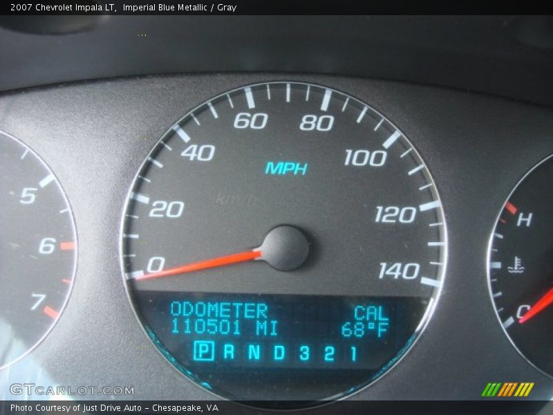 Imperial Blue Metallic / Gray 2007 Chevrolet Impala LT