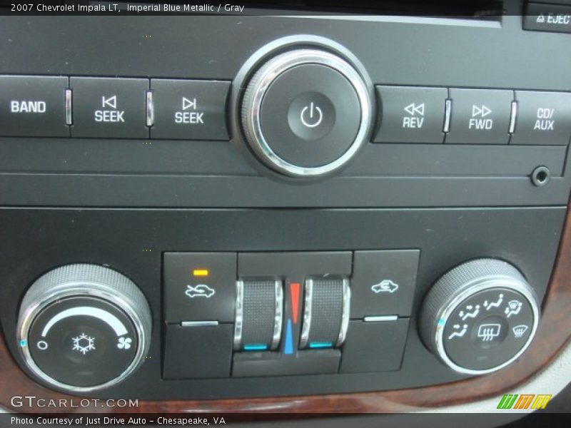Imperial Blue Metallic / Gray 2007 Chevrolet Impala LT